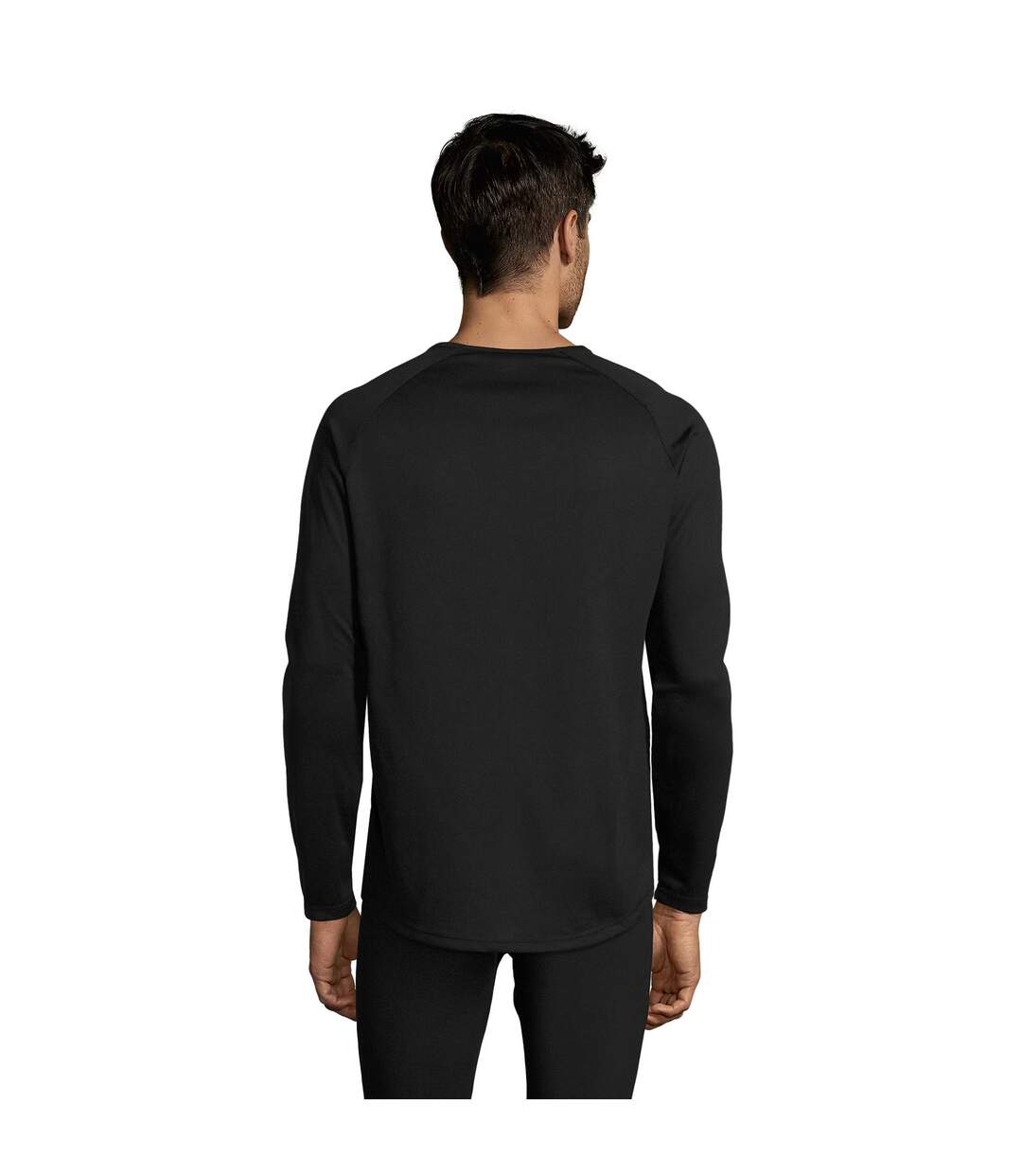 T-shirt à manches longues performance homme noir SOLS