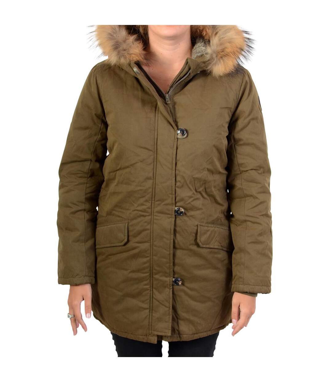 Parka Le Temps Des Cerises Globa Khaki-1