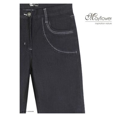 MAYFLOWER SE1111J - Pantalon extensible bleu denim : l'équilibre parfait entre confort et style