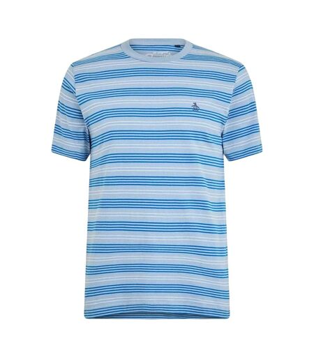T-shirt Motif/style À Rayures Homme Bleu Classique Original Penguin