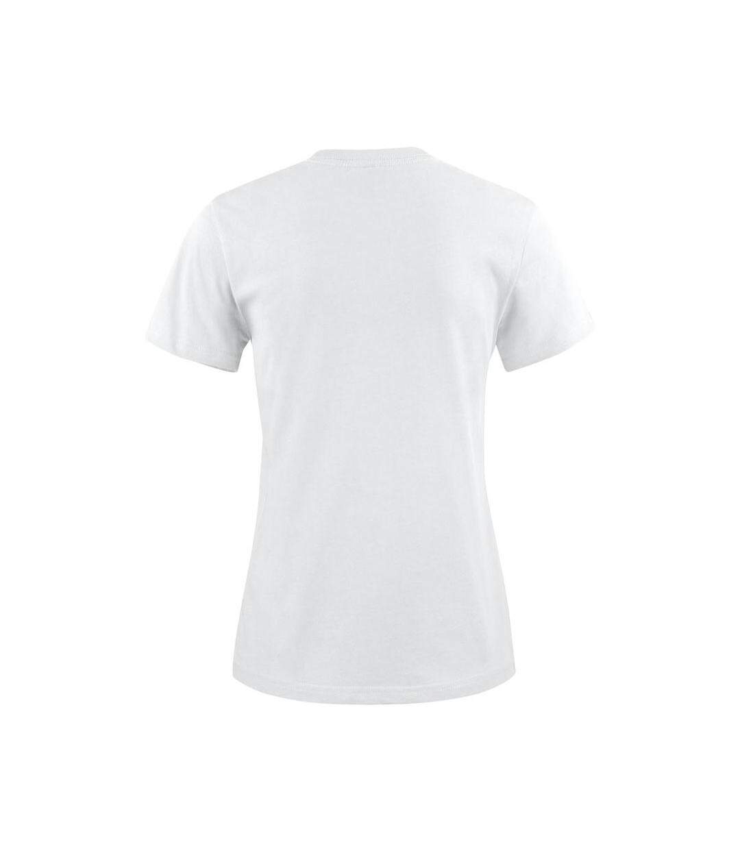 Womens/ladies Heavy T-shirt White Printer-2