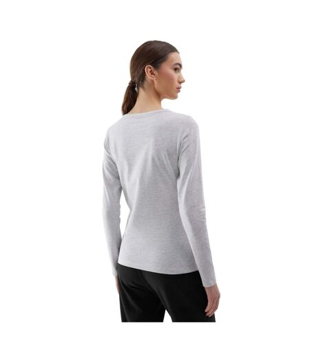 T-shirt Manches Longues F218 Femme Gris Argenté 4F