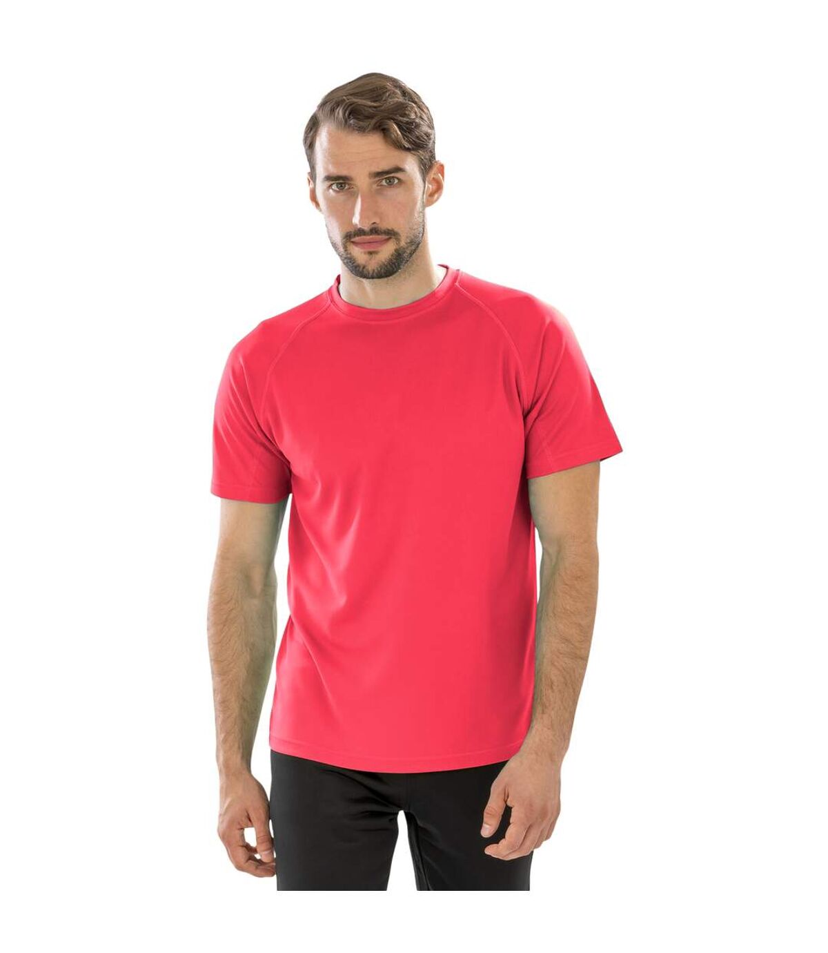 Spiro Mens Aircool T-Shirt (Super Pink)