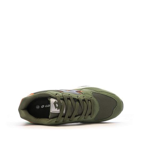 Baskets kaki/orange homme lotto twenty6