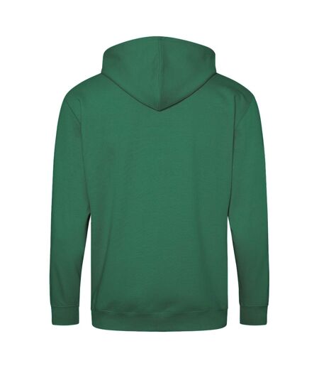 Awdis Plain Mens Hooded Sweatshirt / Hoodie / Zoodie (Bottle Green)