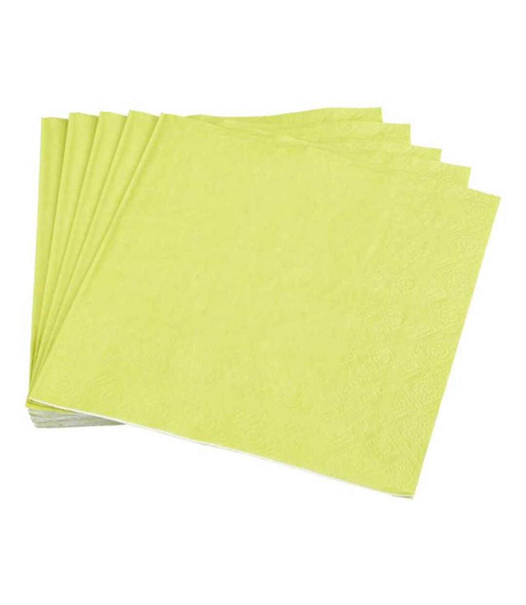 Lot de 20 Serviettes en Papier Vitamine 33x33cm Anis-1