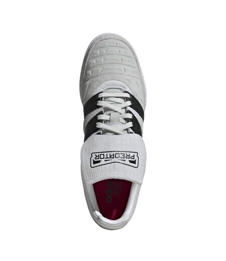 Mens Predator 94 Calf Leather Flat Artificial Ground Football Boots White Adidas