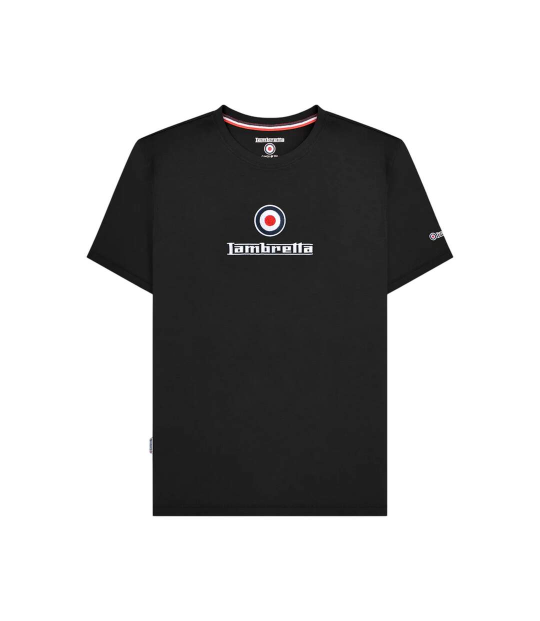 T-shirt Motif/style Logo Homme Noir Lambretta-2