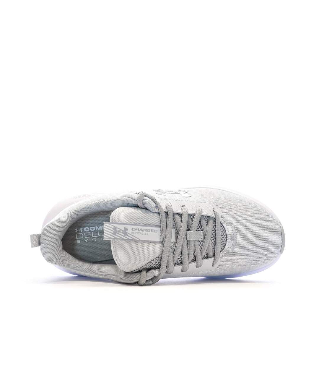 Chaussures de running grises femme under armour charged 3026683-4