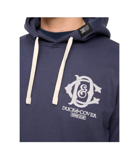 Mens Randolph Hoodie Bleu Marine Duck And Cover