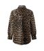 Chemise Manches Longues Motif/style Imprimé Léopard Femme Marron Noir Biba-3