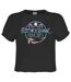 Womens/ladies Rumours Floral Logo Fleetwood Mac Crop Top Charcoal Amplified-1