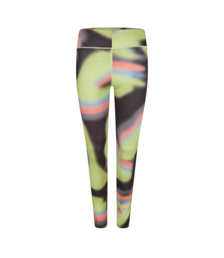 Legging Entraînement Femme Noir Vert Diadora