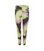 Legging Entraînement Femme Noir Vert Diadora-2