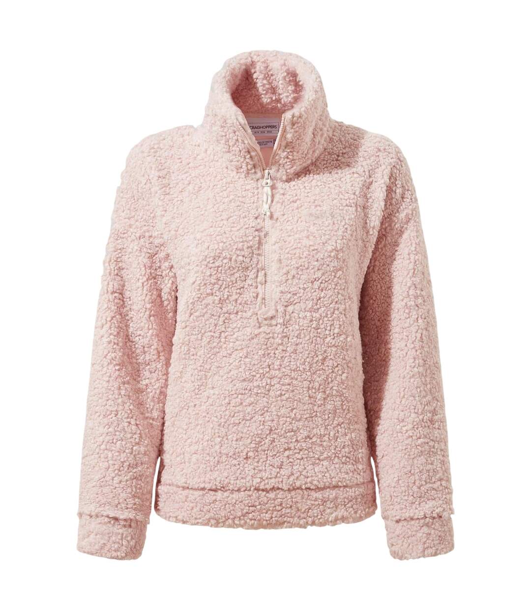 Womens/ladies Ciara Sherpa Fleece Funnel Neck Sweatshirt Calico Craghoppers-2