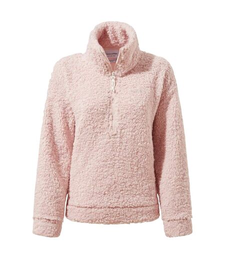 Womens/ladies Ciara Sherpa Fleece Funnel Neck Sweatshirt Calico Craghoppers
