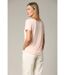 T-shirt col en V avec liseré brillant CASA-4
