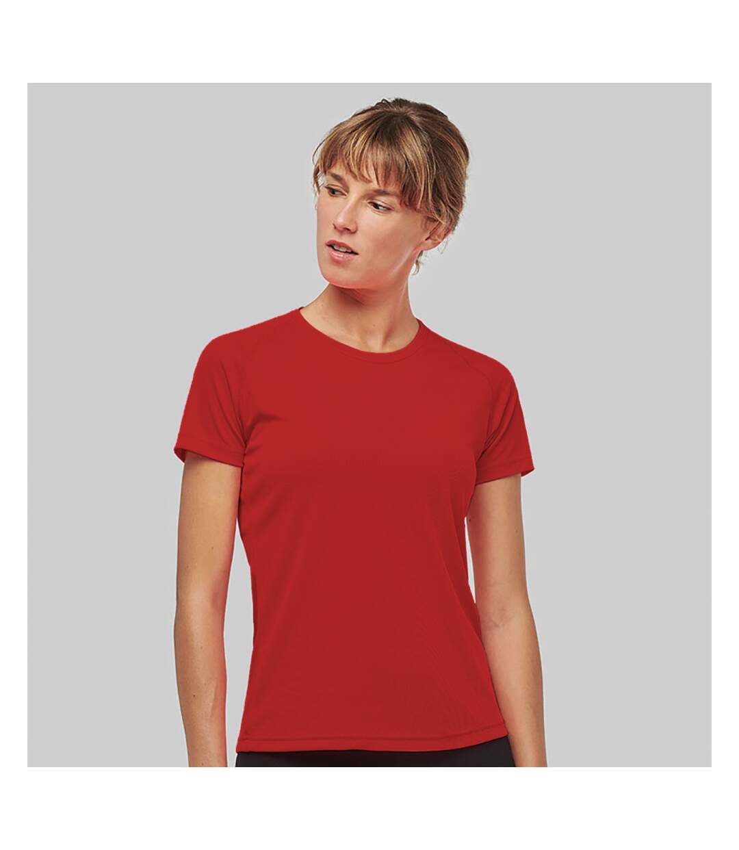 T-shirt de sport femme rouge Kariban Proact