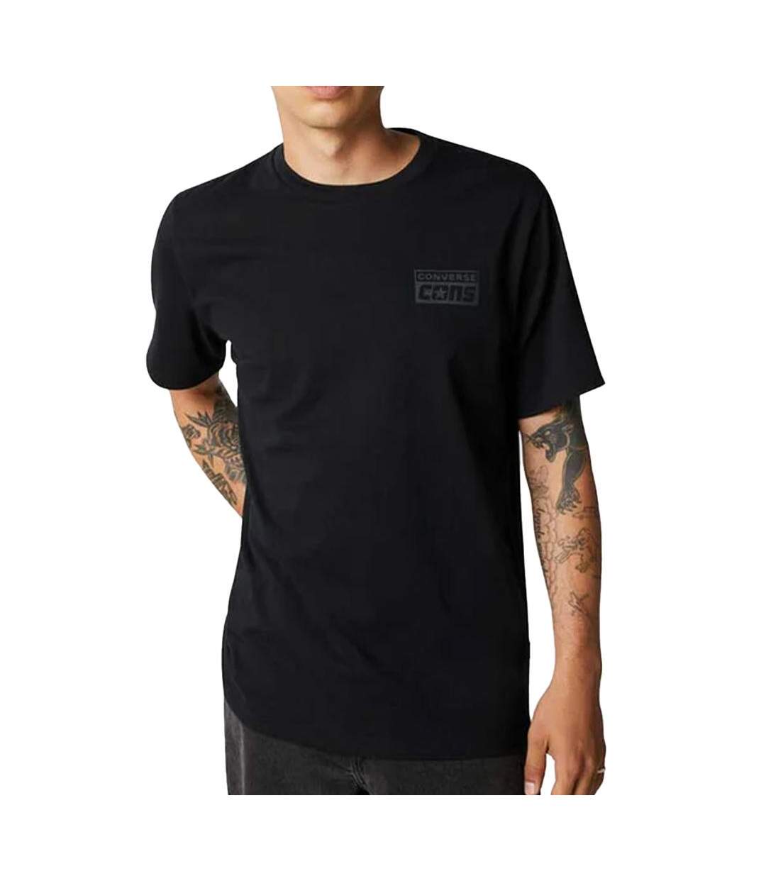 T-shirt Noir Homme Converse Graphic - L-1