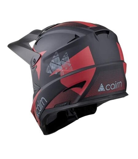 Casque intégral  noir/rouge adulte cairn x track - taille unique