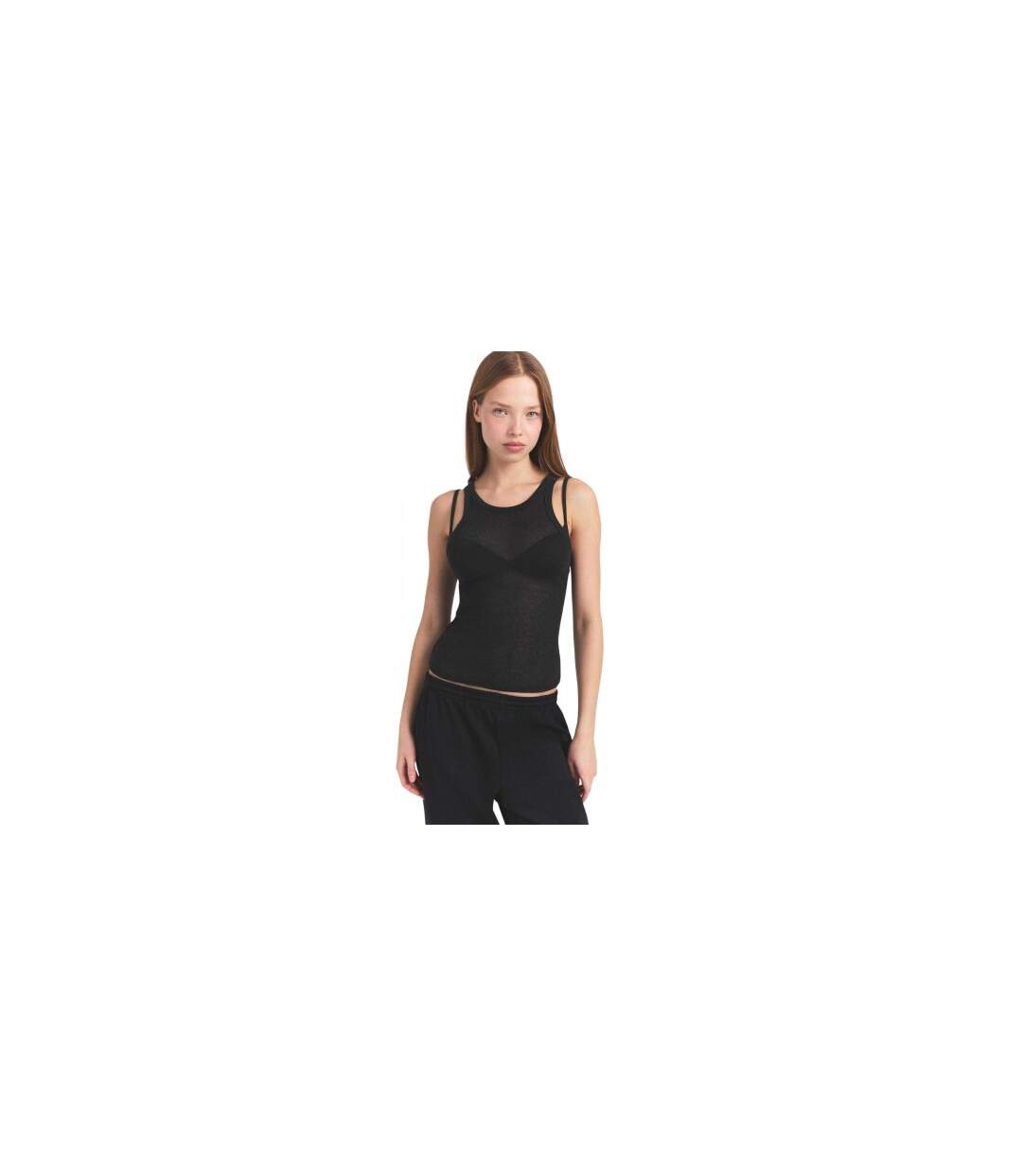 Débardeur Motif/style Uni Femme Gris Suie Skims-1