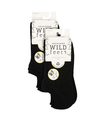 10 Pairs Ladies Bamboo Trainer Socks with Reinforced Heel & Toe