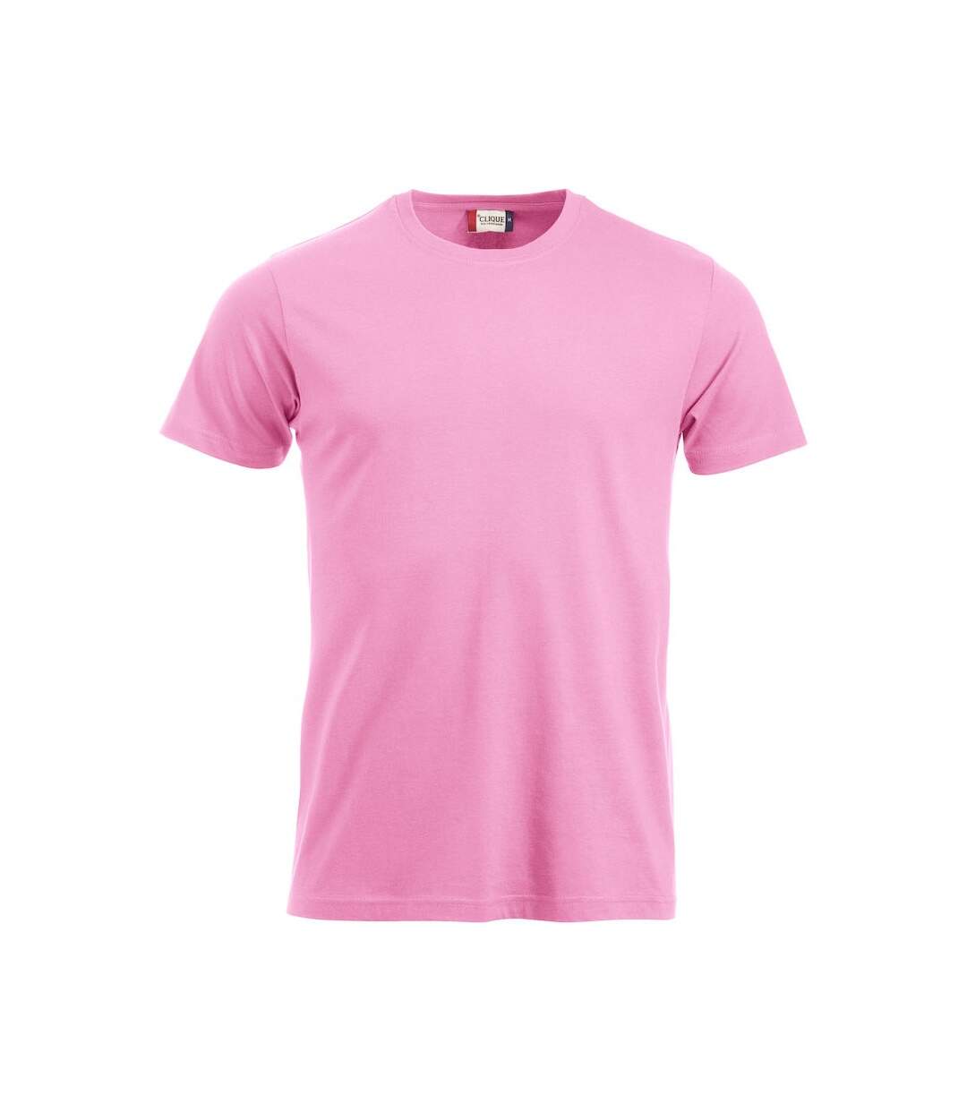 Mens New Classic T-shirt Bright Pink Clique-1