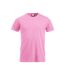 Mens New Classic T-shirt Bright Pink Clique-1