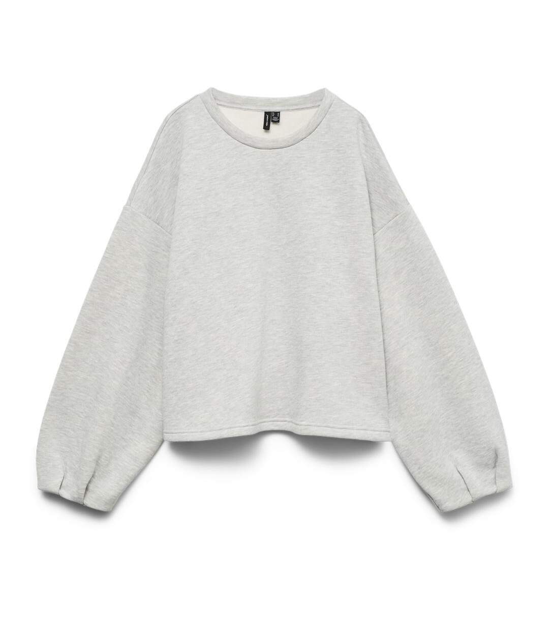 Sweat gris femme vero moda dolly-1