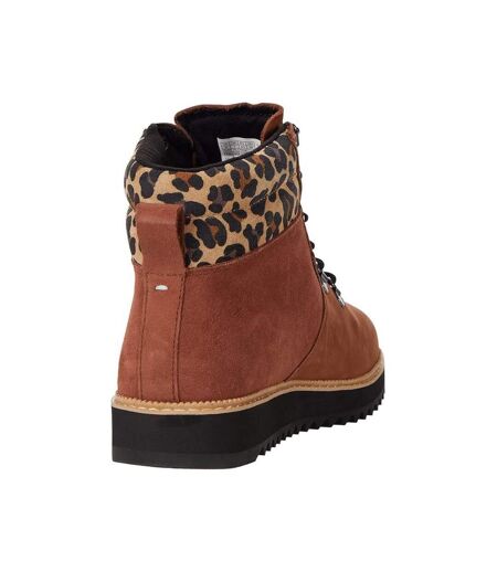 Womens/ladies Mojave Suede Ankle Boots Dark Ember Toms