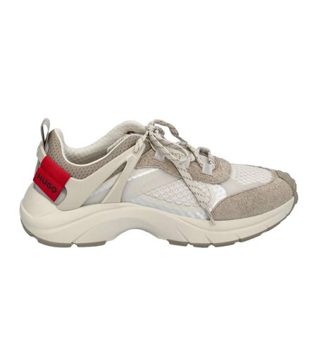 Womens/ladies Low Trainers Medium Beige Hugo