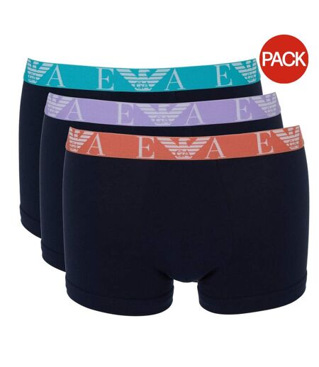 Lot De 3  Boxers Homme Bleu Noir Emporio Armani