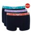 Lot De 3  Boxers Homme Bleu Noir Emporio Armani-1