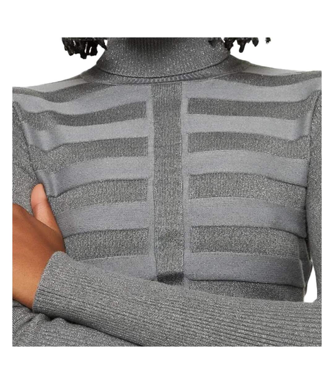 Pull gris brillant femme morgan mentosa-2