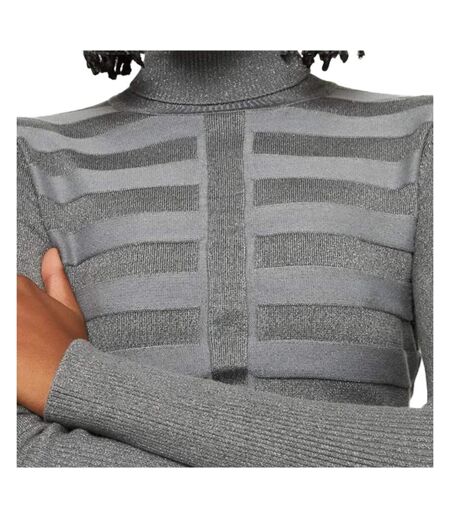 Pull Gris Brillant Femme Morgan Mentosa - L