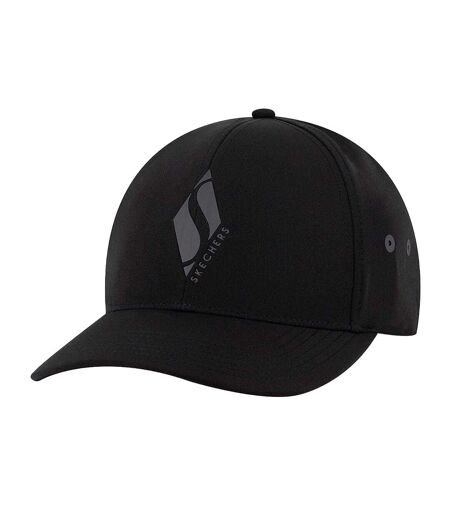 Mens Diamond Logo Baseball Cap Black Skechers