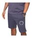 Mens Fleece Circle Sweat Shorts Thunder Grey Blank Essentials-3