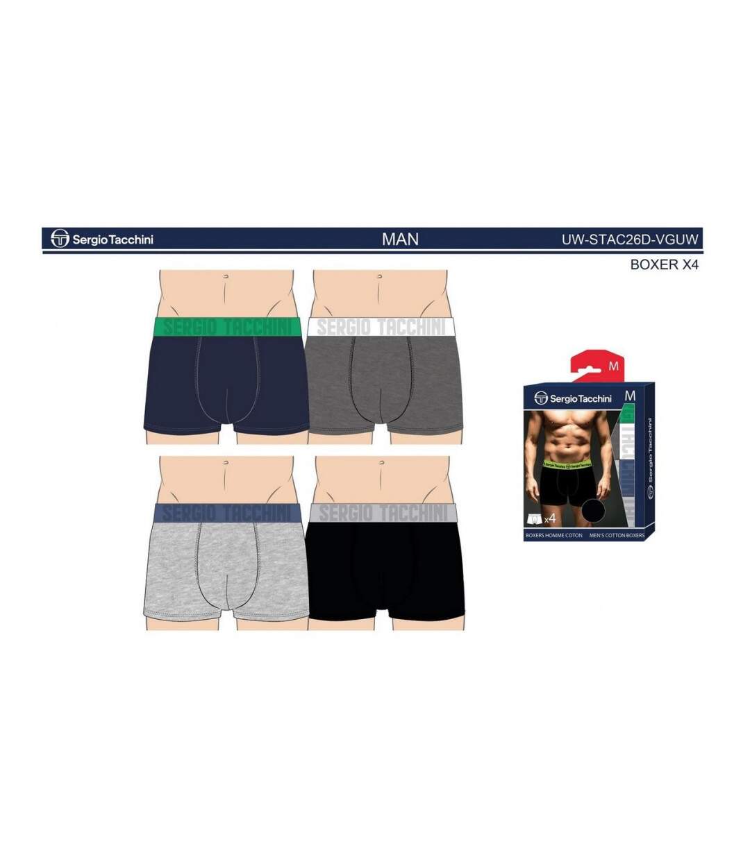 Boxer SERGIO TACCHINI - Pack de 4-4