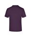 T-shirt Medium Adulte Aubergine James And Nicholson-2
