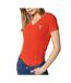 T-shirt Rouge  Femme Guess Mini Triangle - L