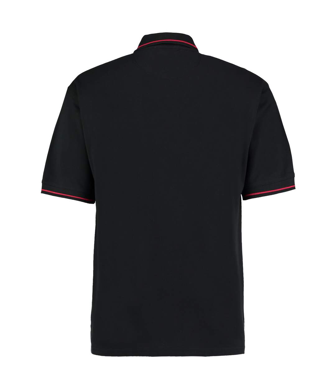 Polo à manches courtes Kustom Kit St. Mellion pour homme (Noir/Rouge vif) - UTBC615