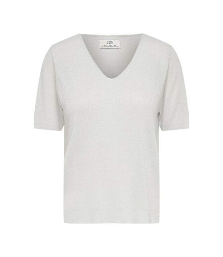 T-Shirt gris perle femme jdy laya