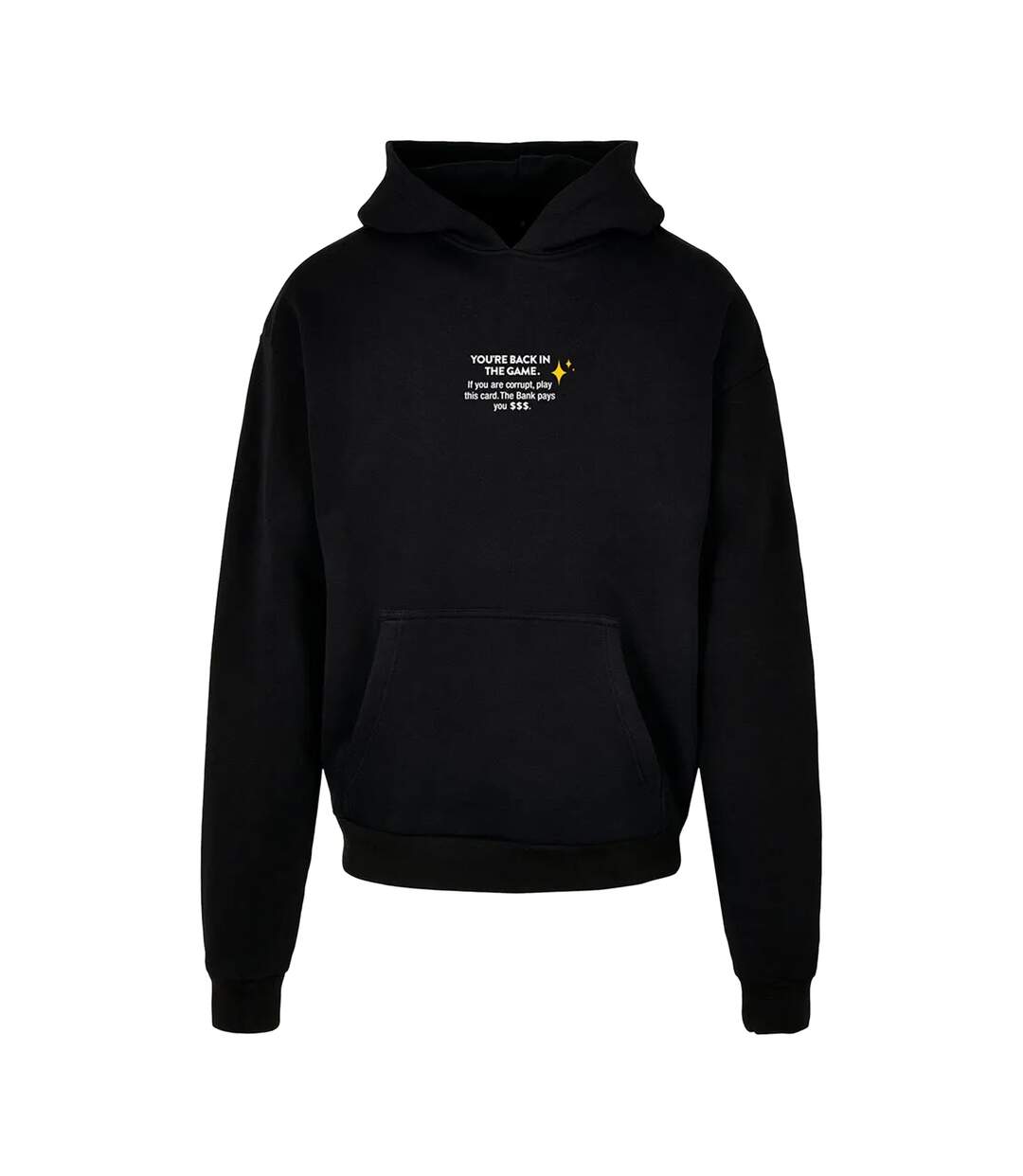 Sweat À Capuche Motif/style Imprimé Au Dos Intepol Homme Noir Mister Tee-1