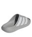Mens Adilette Shower Rubber Sliders Grey Adidas-4