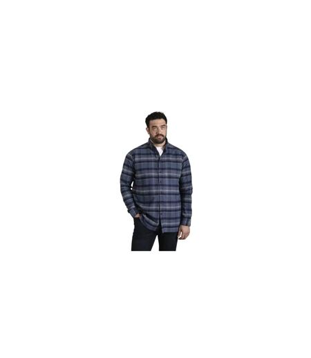 Chemise Motif/style À Carreaux D555 Shrewsbury Homme Bleu Marine Duke