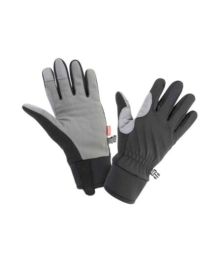 Unisex adult winter gloves m black/grey Spiro