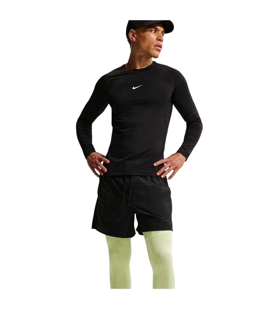 Collant Entraînement Homme Vert Clair Vif Nike-4