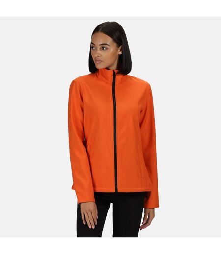 Regatta Standout Womens/Ladies Ablaze Printable Soft Shell Jacket (Magma Orange/Black) - UTPC3285