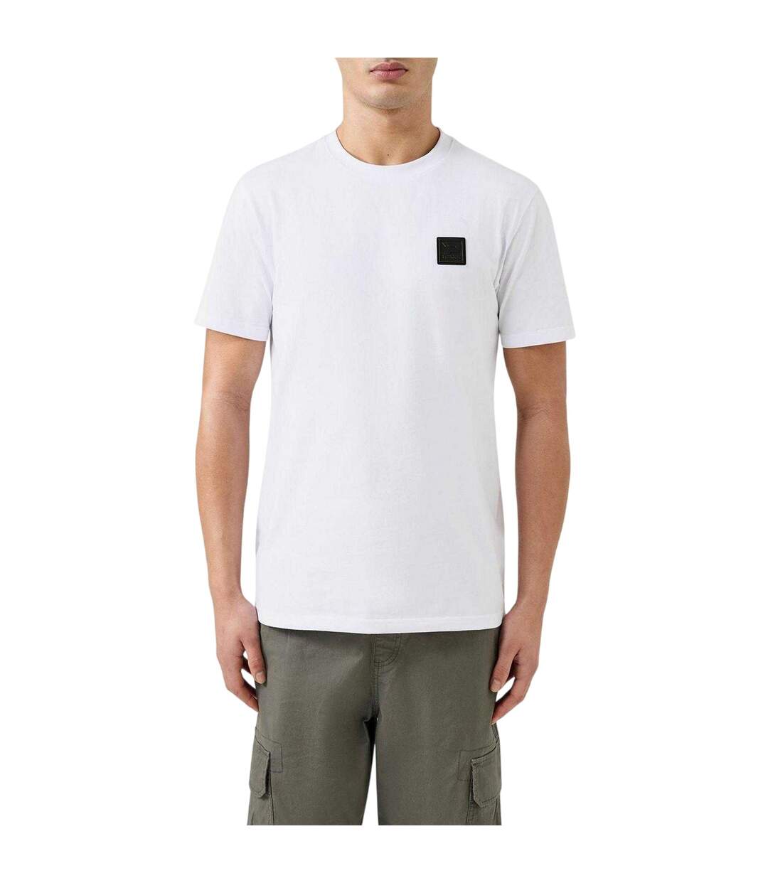 Mens Patch T-shirt White Patrick-4