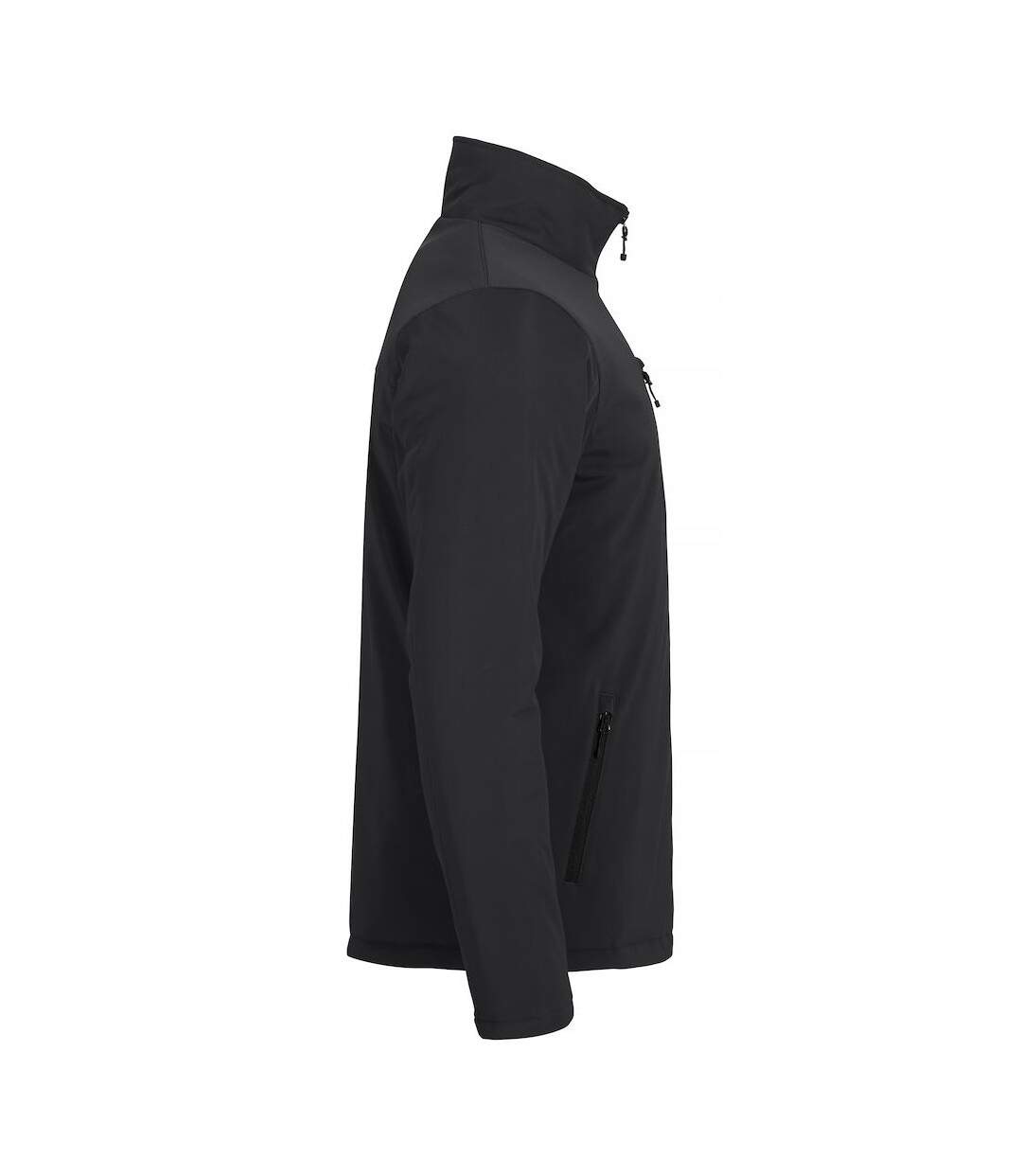 Mens Padded Soft Shell Jacket Black Clique-4